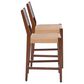 Linon Home Decor Cadence Counter Stool in Brown and Natural (Set of 2), , large