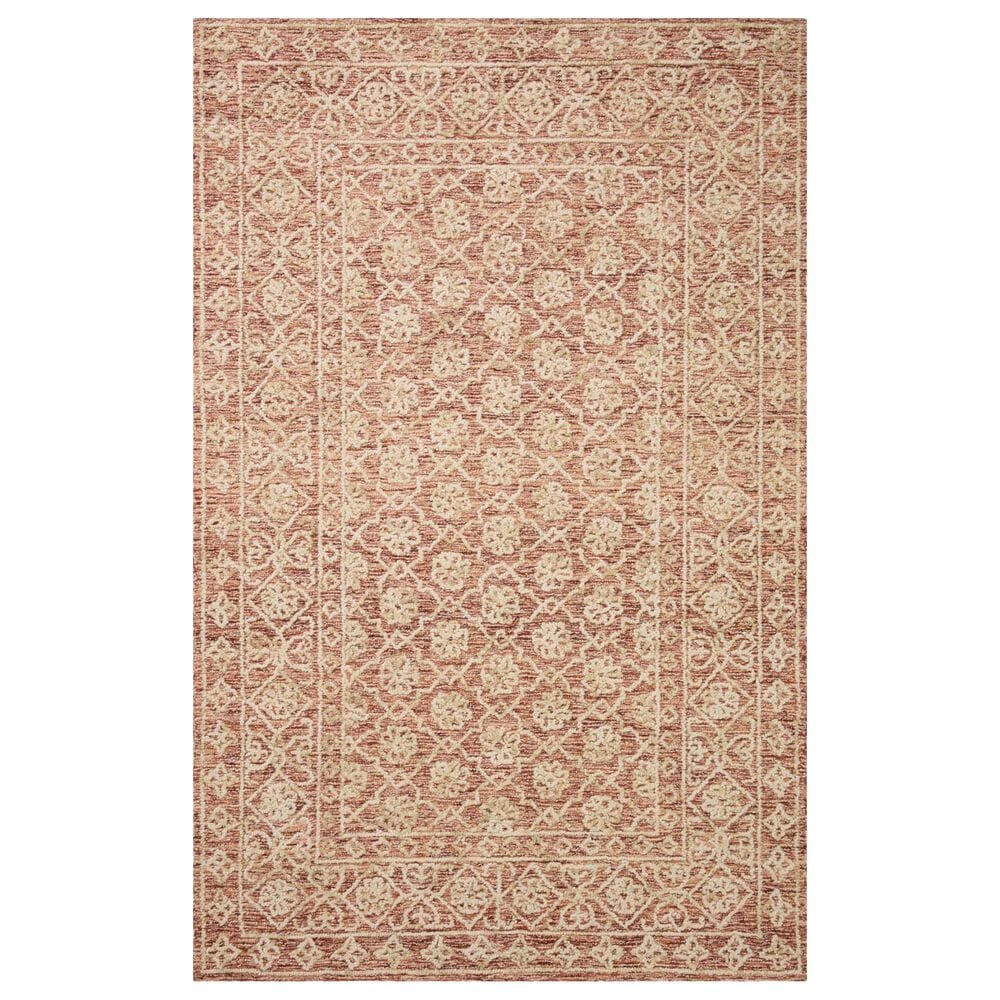 Loloi Cecelia 9"3" x 13" Rust and Natural Area Rug, , large
