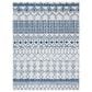Safavieh Tulum  10" x 14" Ivory and Navy Area Rug, , large