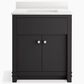 Kohler Alouette 30" Single Bathroom Vanity in Ferrous Grey with 2 cm White Quartz Top and Rectangular Sink, , large