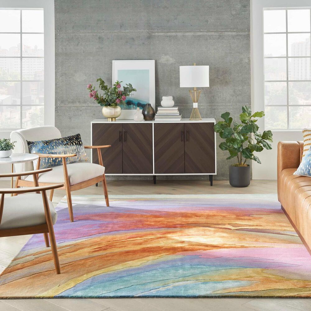 Nourison Prismatic PRS25 8&#39;6&quot; x 11&#39;6&quot; Multicolor Area Rug, , large