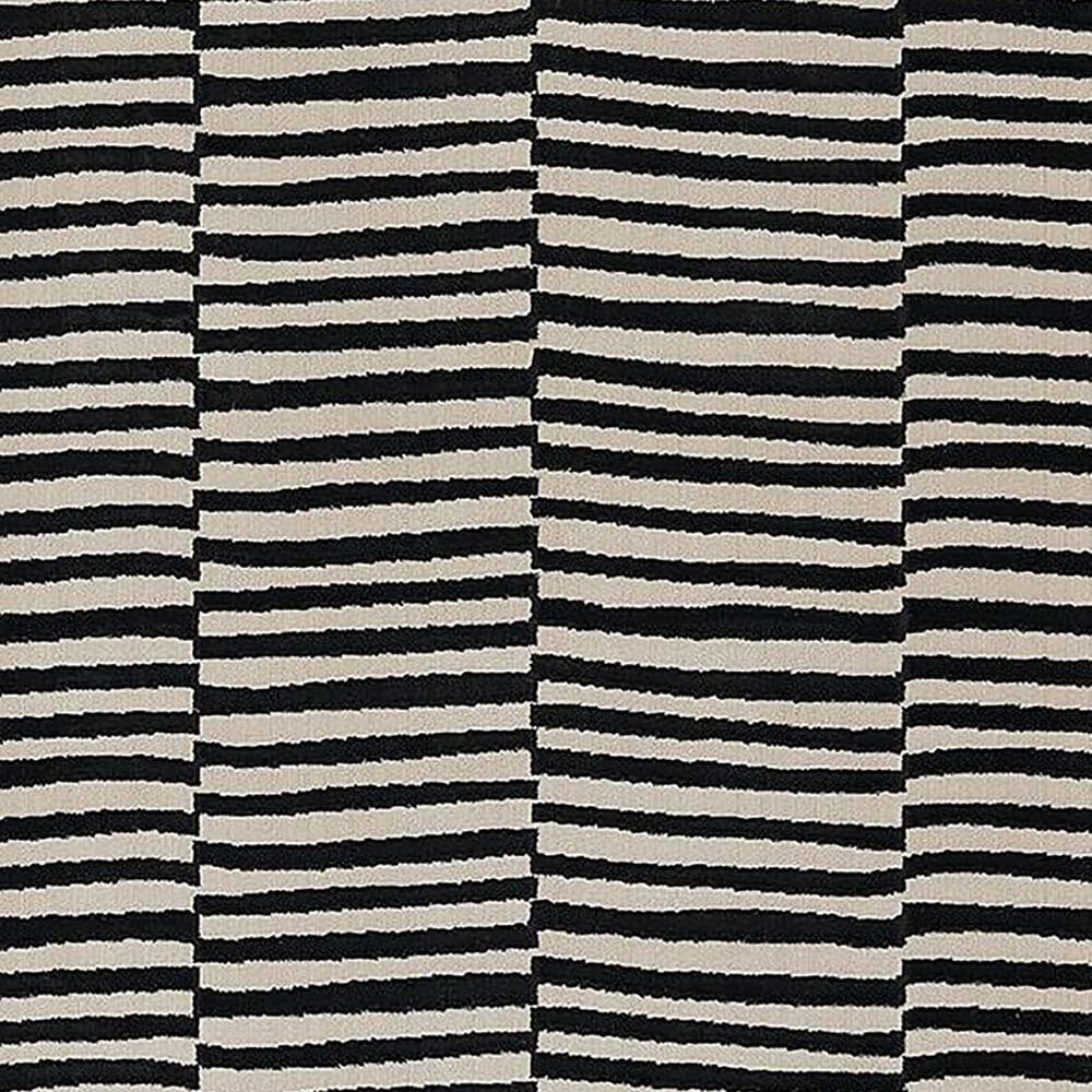 Momeni Xander Striped 4&#39; x 6&#39; Black Area Rug, , large