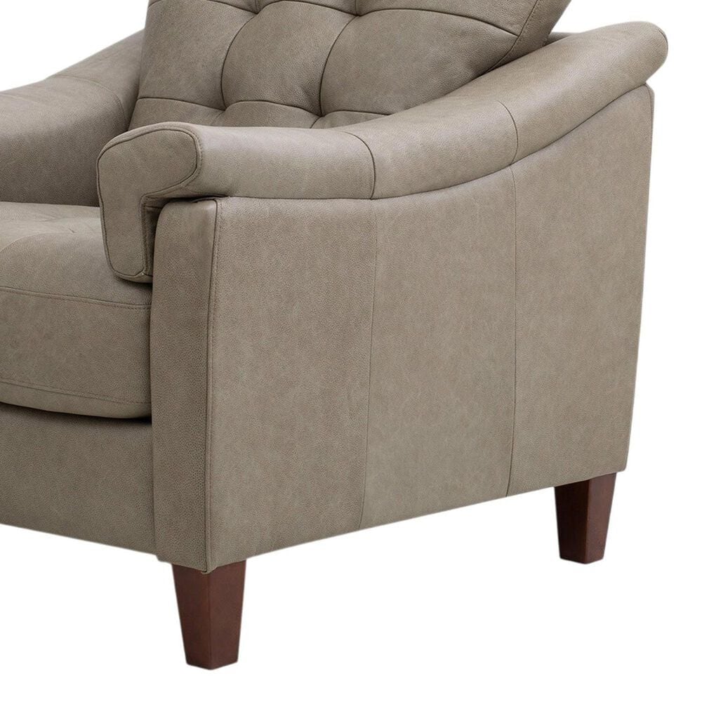 Italiano Furniture Ellis Accent Chair and Ottoman in Green Pea, , large