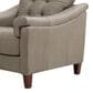 Italiano Furniture Ellis Accent Chair and Ottoman in Green Pea, , large