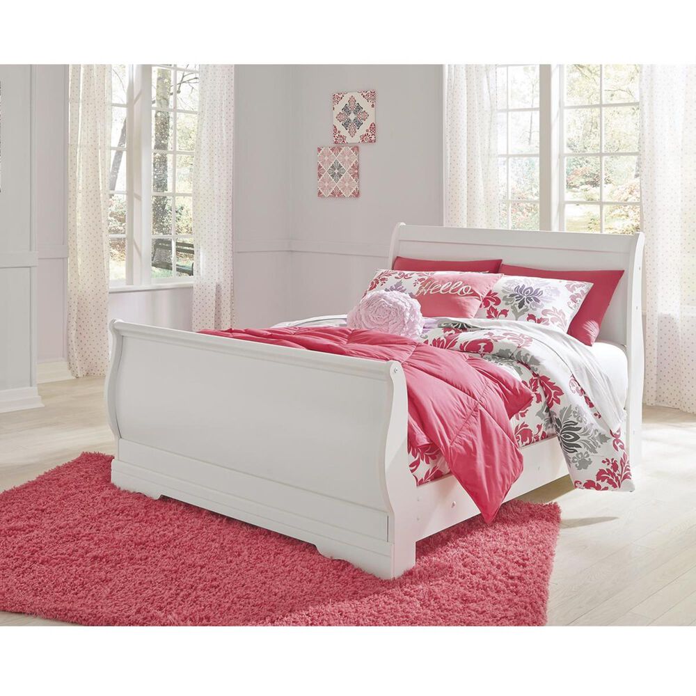 Ashley Anarasia Full Sleigh Headboard in White, , large