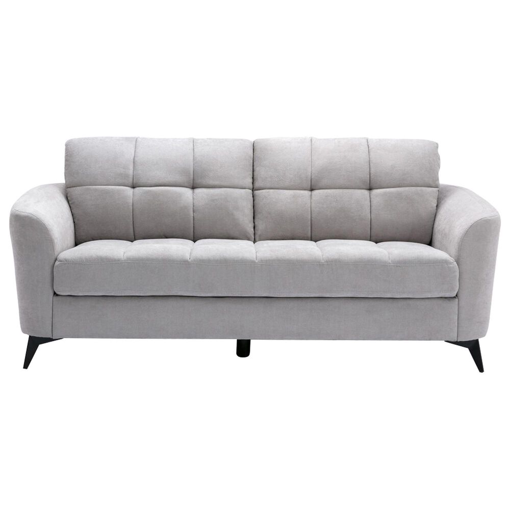 HOMLUX Sofa and Loveseat Set with Tufted Cushion in Light Gray, , large