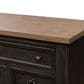 Belle Furnishings 9-Drawer Dresser and Mirror in Black and Dusty Taupe, , large