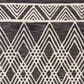 Safavieh Micro-Loop MLP155H 4" x 6" Charcoal and Ivory Area Rug, , large