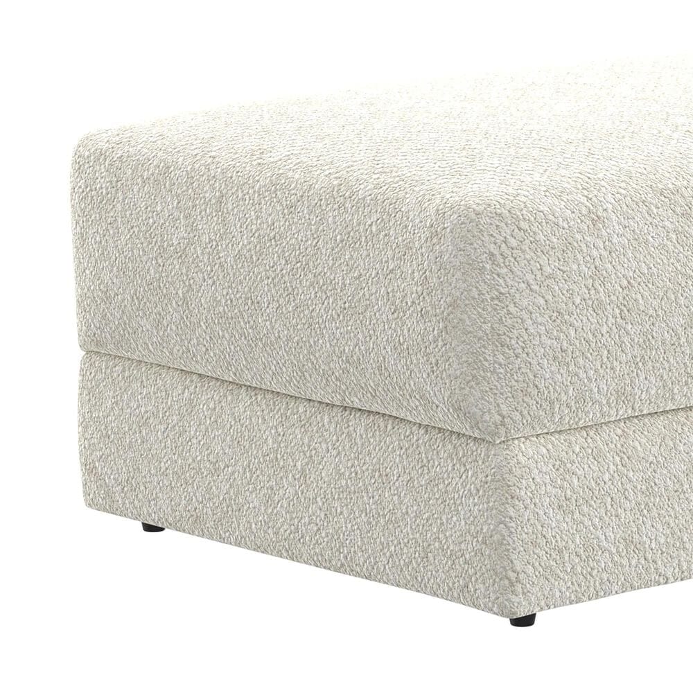 Hartsfield Jazzy Storage Ottoman in Bone, , large