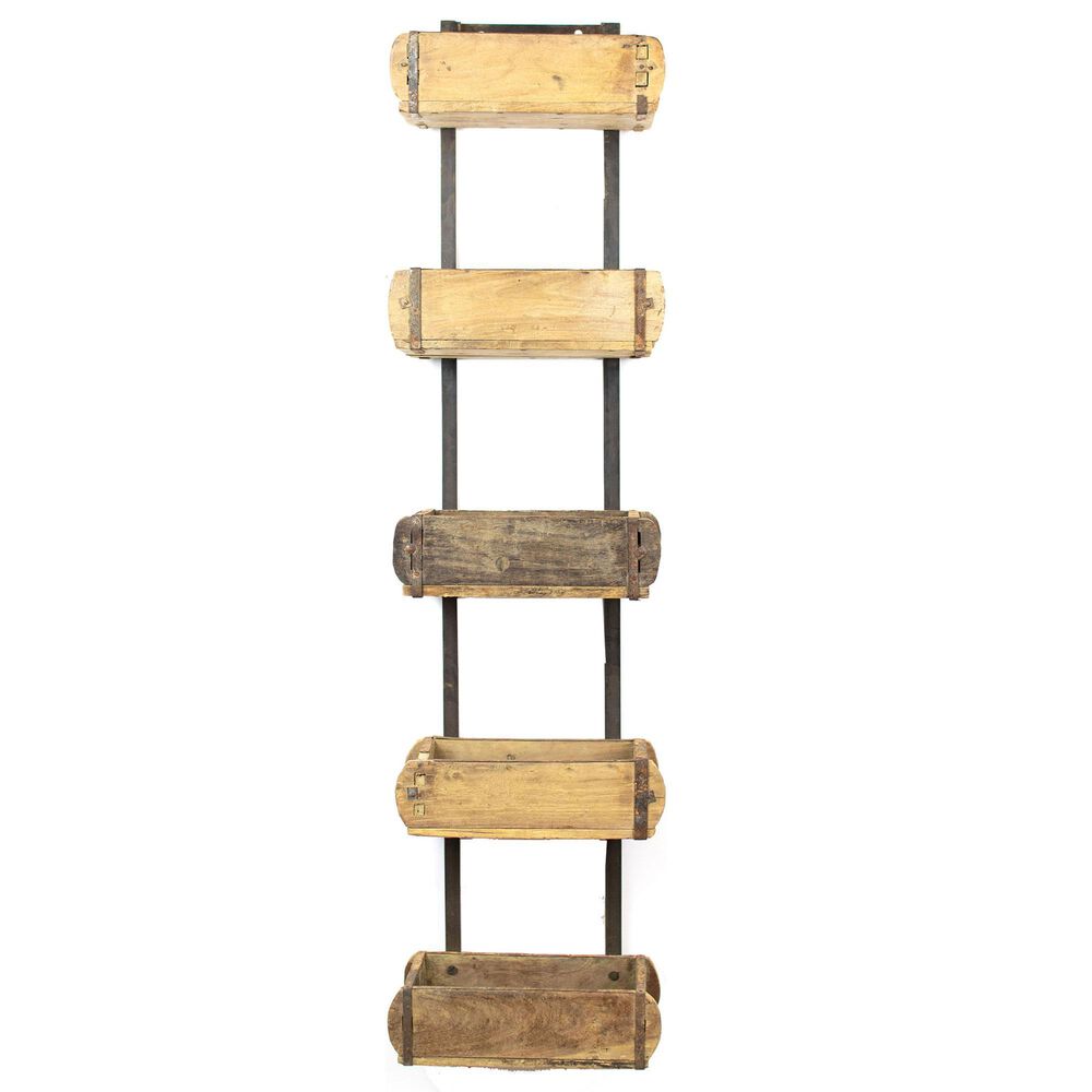 Kalalou Wall Rack in Natural and Black, , large
