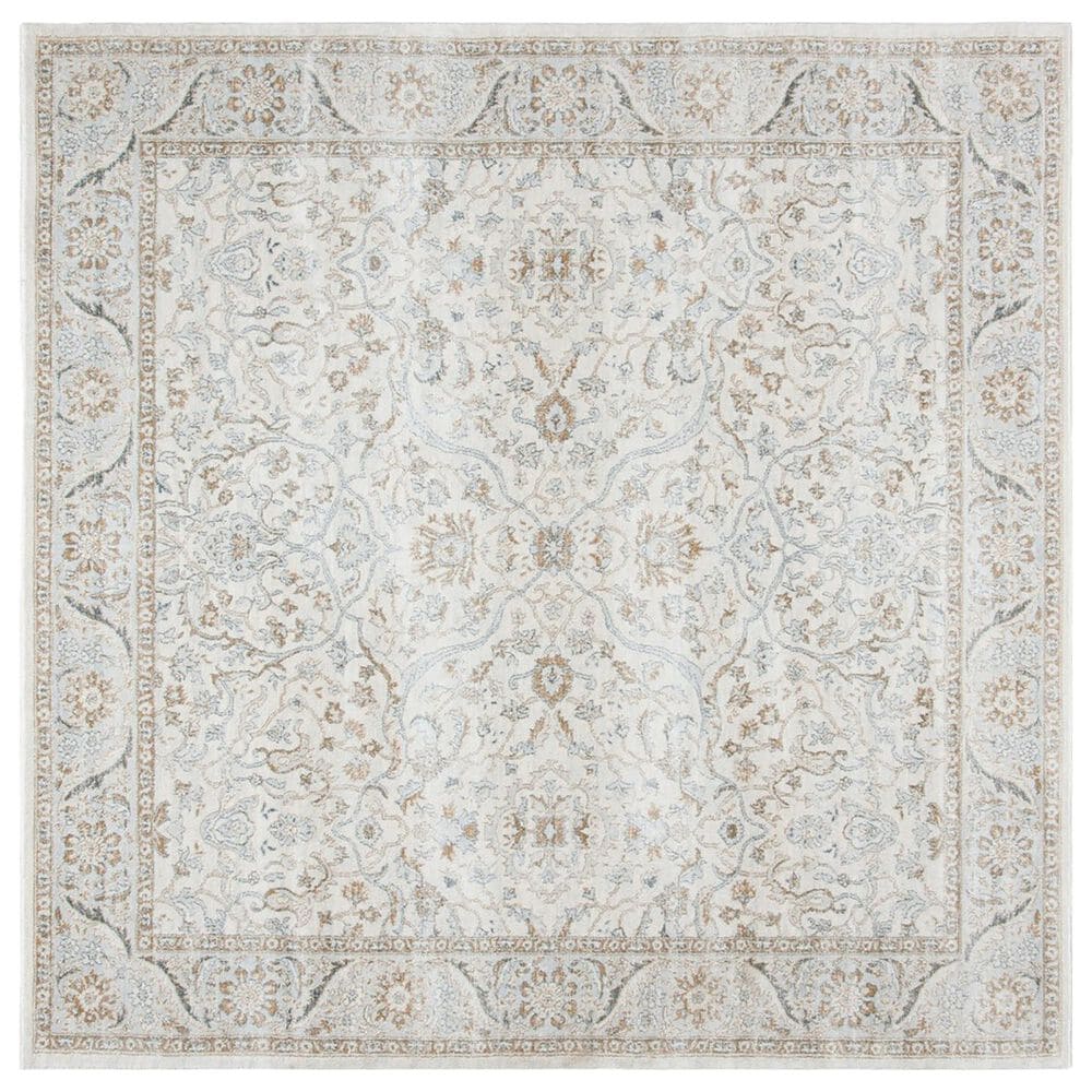 Safavieh Isabella Traditional 6"7" Square Cream and Beige Area Rug, , large