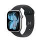 Apple Watch Series 11 (GPS+Cellular) 46mm Aluminum Case with Black Sport Band - S/M - Space Gray - (2025), , large