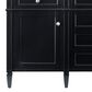 James Martin Vanities Brittany 60" Double Bathroom Vanity in Black Onyx with 3 cm Eternal Jasmine Pearl Silestone Top, Rectangular Sinks and FreePower Wireless Charger, , large