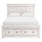 Ashley Makidern 4 Piece Queen Storage Bedroom Set with Six Drawers in Whitewash, , large