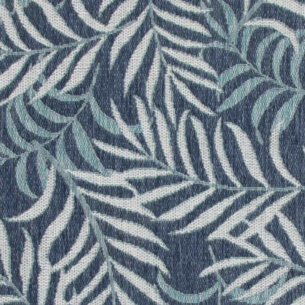 Nourison Garden Oasis Ivory and Navy 3&#39; x 5&#39; Indoor/Outdoor Area Rug, , large