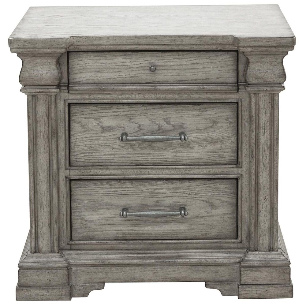 Chapel Hill Madison Ridge 4 Piece King Storage Bedroom Set in Bluff Gray, , large