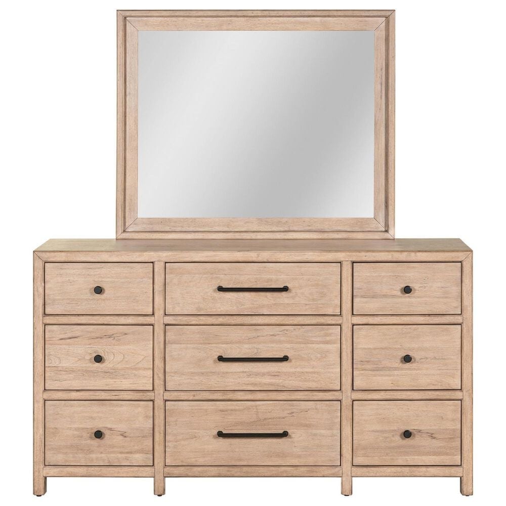 Belle Furnishings Proximity Place 5-Piece King Panel Bedroom Set in Barley Buff, , large