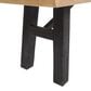 Hearth and Haven Patio Bench with Slat Panel Design in Grey and Natural, , large