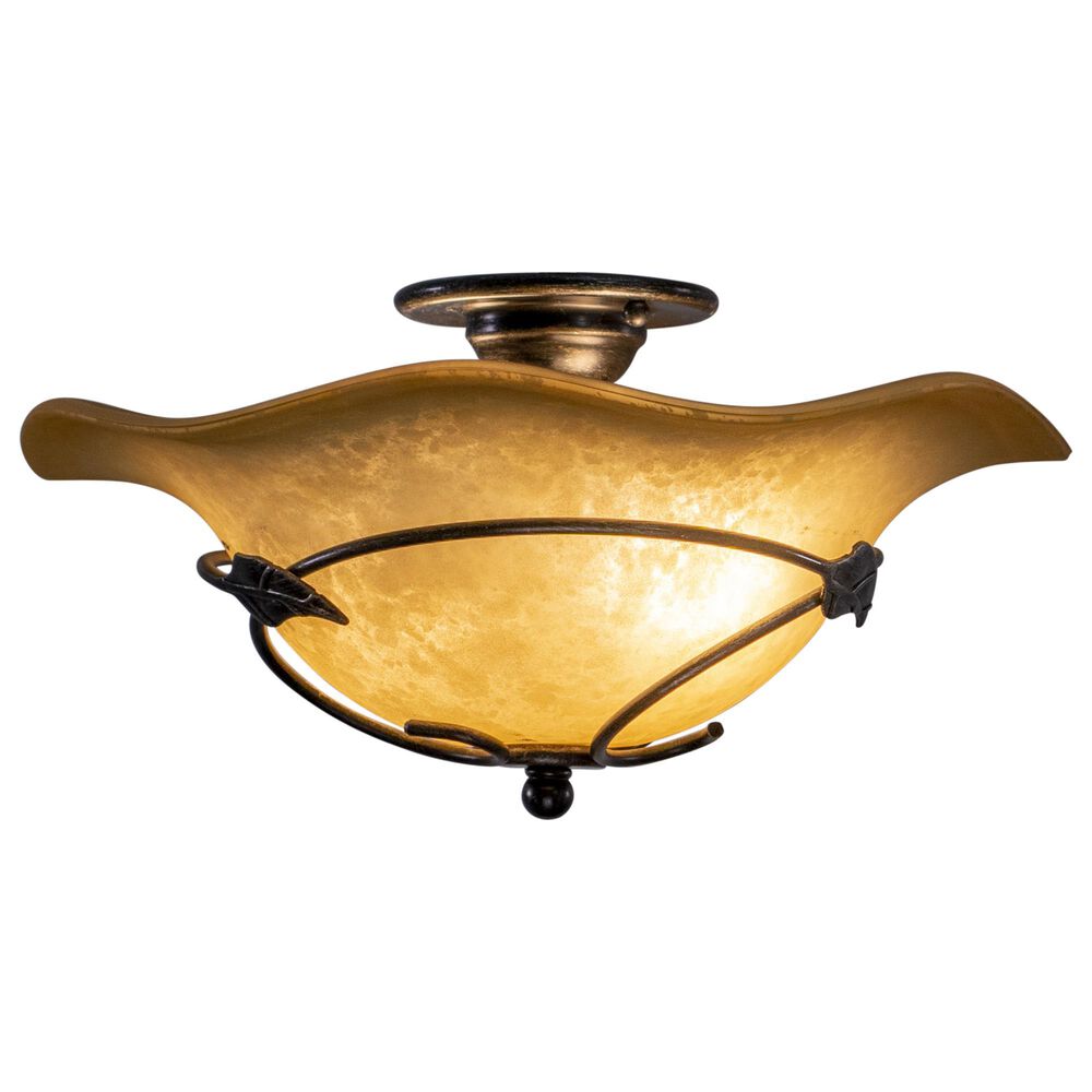 Vaxcel Vine 15" 2-Light Semi Flush Mount in Oil Shale, , large