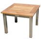 Three Birds Casual Avanti Patio Side Table in Golden Brown and Stainless Steel, , large
