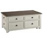 Ashley Bolanburg Lift Top Cocktail Table in Weathered Oak and Antique White, , large