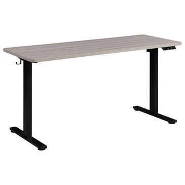 OSP Home Primo 60" Electric Sit Stand Desk in Black and Light Gray, , large