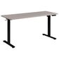 OSP Home Primo 60" Electric Sit Stand Desk in Black and Light Gray, , large