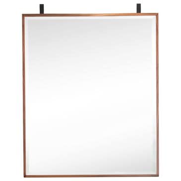 James Martin Vanities Lakeside 25" Mirror in Mid Century Walnut and Matte Black, , large
