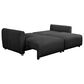 Lifestyle Solutions Galloway Convertible Sofa in Charcoal, , large