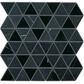 Dal-Tile Pietra Divina Nero Marquina Triangle Mosaic Tile, , large