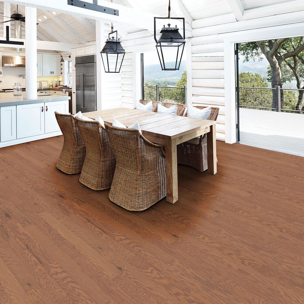 Shaw Albright Gunstock Oak 5&quot; Engineered Hardwood, , large
