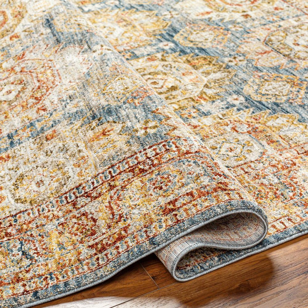 Surya Mona Lisa 6&#39;7&quot; x 9&#39;6&quot; Tan, Dark Blue, Mustard, Brick Red, Olive, Sage and Burgundy Area Rug, , large