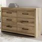 Ashley Brozmont 6-Drawer Dresser in Natural Brown, , large
