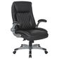 Valor Living Executive Chair with Black Upholstery in Titanium, , large