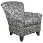 Smith Brothers Arm Chair with Mocha Leg in Blue, , large