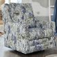 Ashley Dustinford Swivel Glider Accent Chair in Multicolor, , large