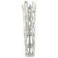 Maple and Jade 9" Abstract Drip Decorative Vase with Melting Designed Body in Silver, , large