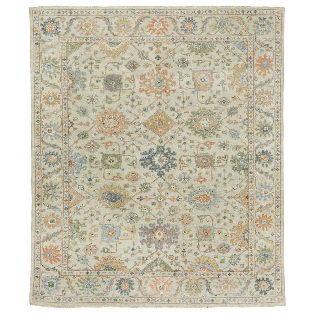 Oriental Weavers Palace Beige and Green 2" x 3" Area Rug, , large