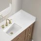 37B Kinsale 48" Single Bathroom Vanity Cabinet in Walnut Drift with White Composite Stone Top and Backsplash, , large