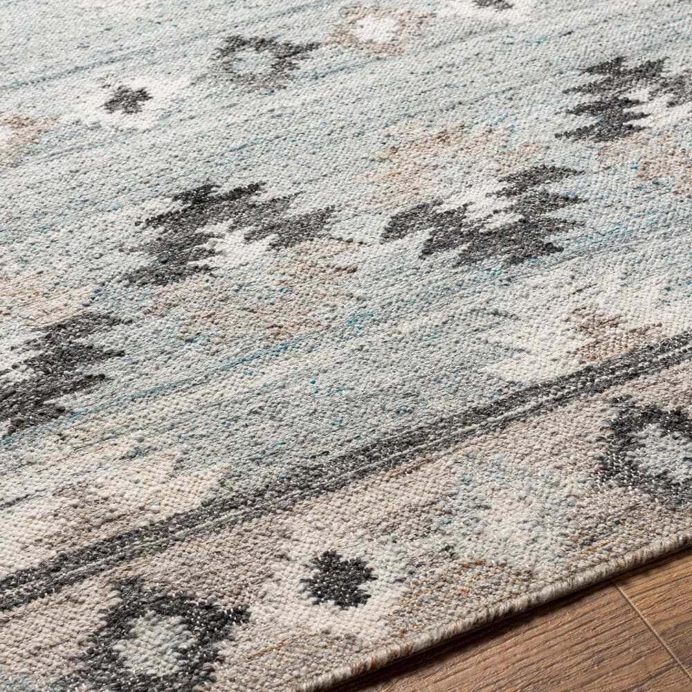 Surya Alyssa 2&#39; x 3&#39; Blue, Gray, White and Brown Area Rug, , large