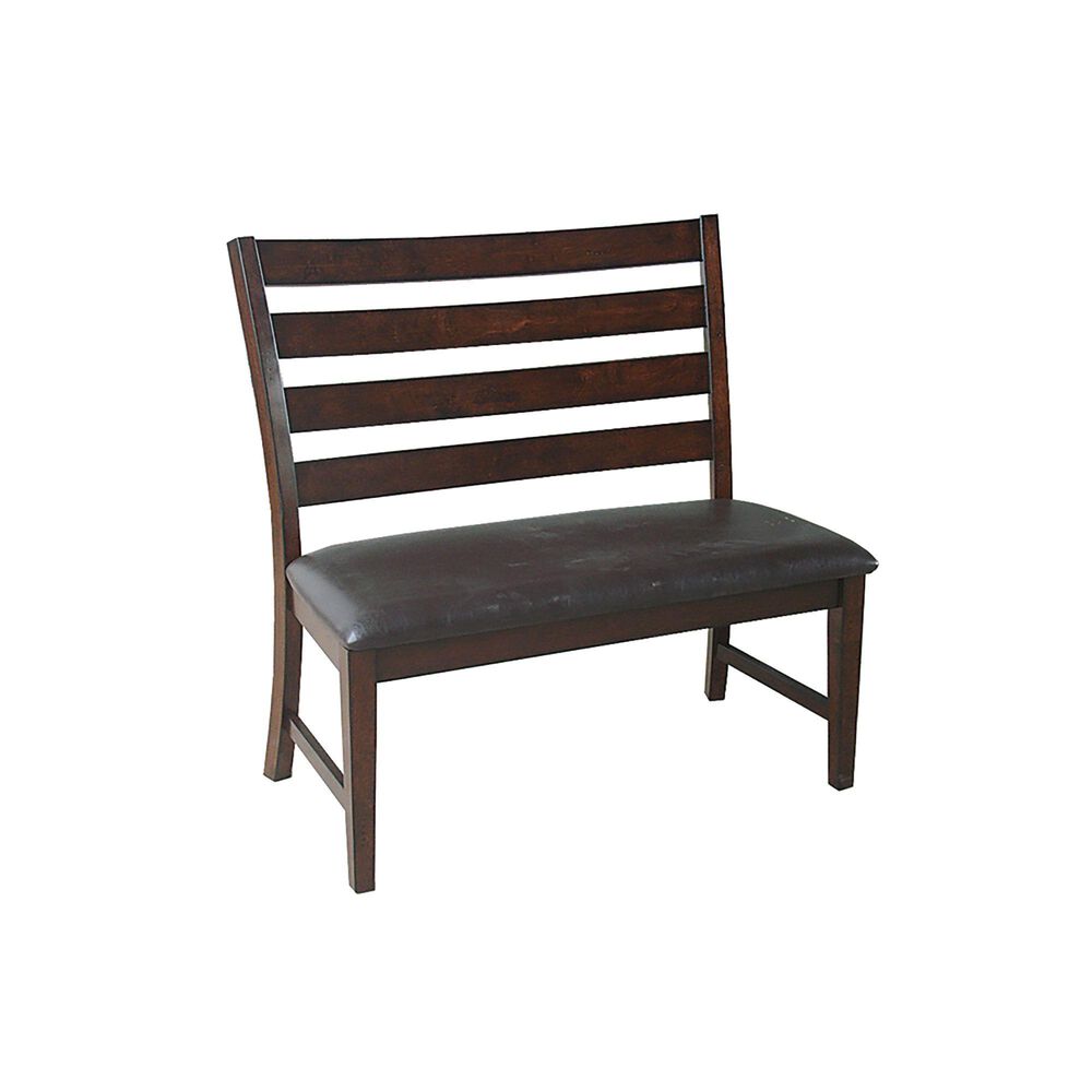 Hawthorne Furniture 24" Ladder Back Counter Height Bench in Brushed Raisin, , large