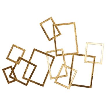 CosmoLiving by Cosmopolitan 22" x 30" Abstract Wall Decor in Gold, , large