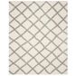 Safavieh Dallas Shag SGD258F-10 10" x 14" Ivory/Grey Area Rug, , large