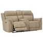 Ashley Next-Gen DuraPella Power Console Loveseat with Power Headrest in Sand, , large