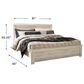 Ashley Bellaby King Panel Bed in Whitewash, , large