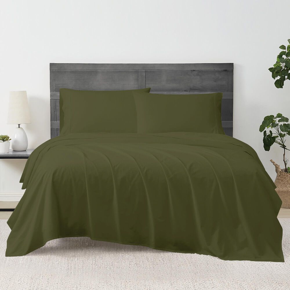 Pem America Cannon Solid Percale 3-Piece Twin XL Sheet Set in Green, , large
