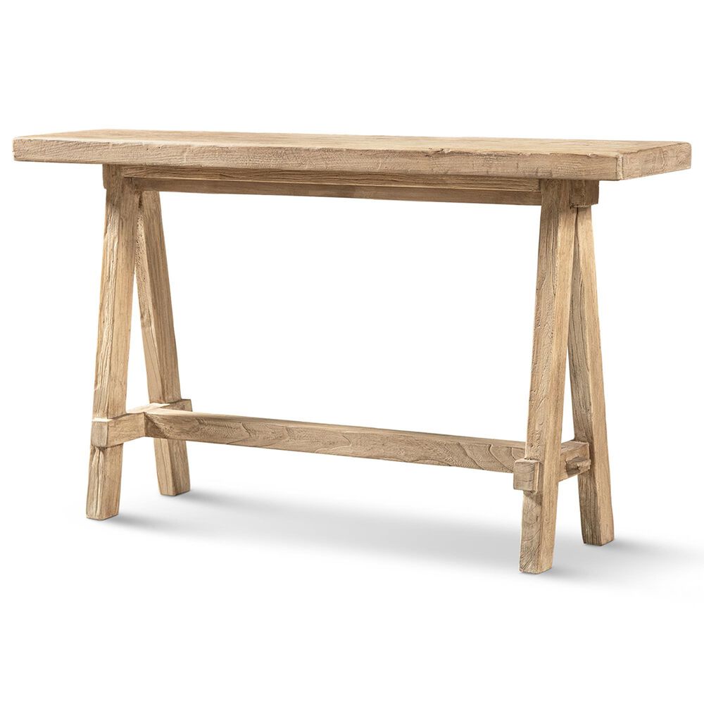 Jennifer Taylor Home Hawthorne 60" Console Table in Heritage Light Natural Brown, , large