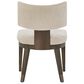 Furniture Worldwide Montclair Dining Side Chair in Medium Brown and Smoked Gold, , large