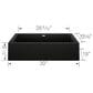 Blanco Vintera 30" Super Single Apron Farmhouse Sink in Coal Black, , large