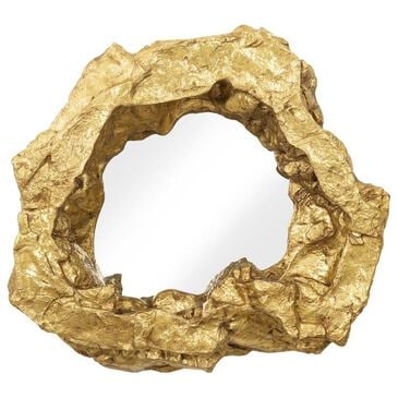 TimberHaus Rock Pond Wide Mirror in Gold, , large